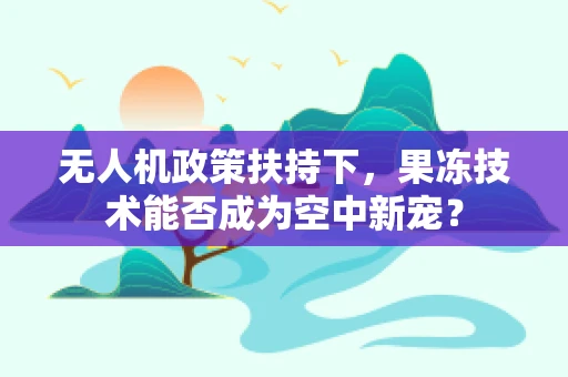 无人机政策扶持下，果冻技术能否成为空中新宠？