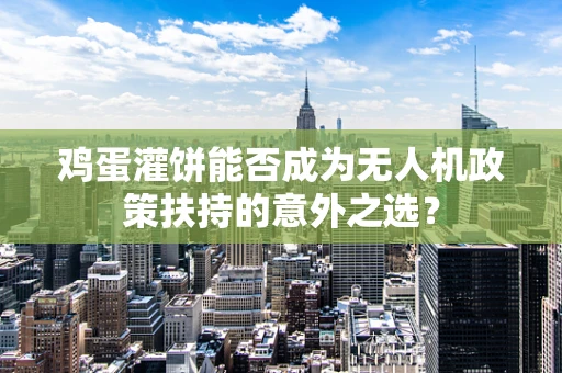 鸡蛋灌饼能否成为无人机政策扶持的意外之选？