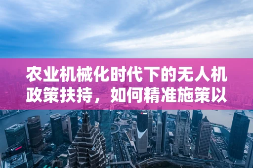 农业机械化时代下的无人机政策扶持，如何精准施策以促进现代农业发展？