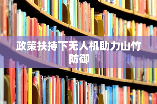 政策扶持下无人机助力山竹防御