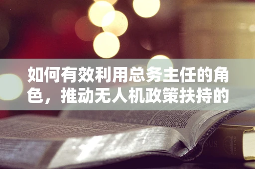 如何有效利用总务主任的角色，推动无人机政策扶持的落地？