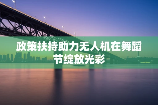 政策扶持助力无人机在舞蹈节绽放光彩